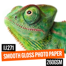 Smooth gloss photo paper 260gsm A3 250 sheet pack.