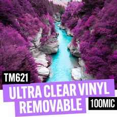 Ultra Clear Vinyl Removable Adhesive 100mic 54" x 50 meter roll