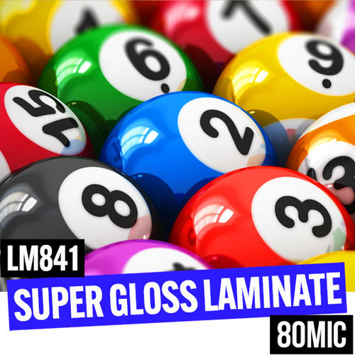 Super Gloss Laminate 80mic 1300mm x 50m