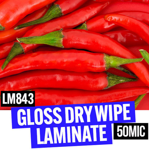 Gloss Dry Wipe Laminate 50mic 1300mm x 100m
