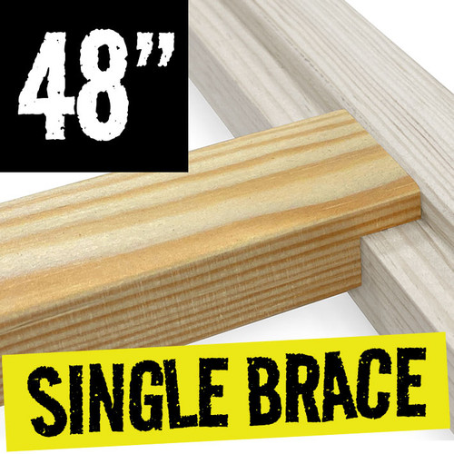 48 inch (121.92 cm) pine Cross Brace 38 mm x 35 mm for extra canvas frame strength.