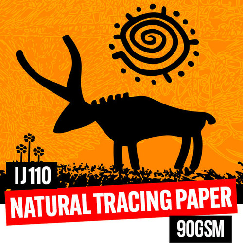 Natural Tracing PVC free paper 90gsm 36" (914mm) x 45 meter roll