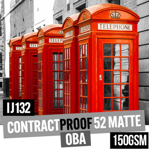 Matte proofing paper, OBA 150gsm 36 inches (91.44 cm) x 30 meter roll.
