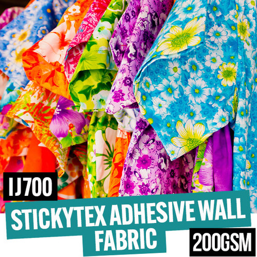 Self-adhesive polyester PVC free wall fabric 200gsm 24" x 30 meter roll.