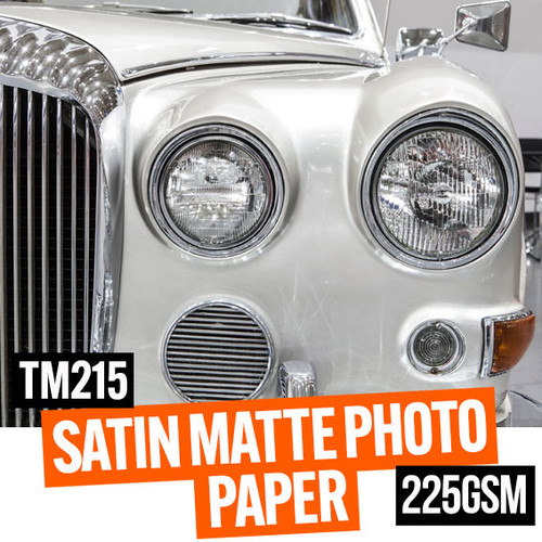 Satin matte multi-layered photo grade paper 225gsm 60" x 30 meter roll