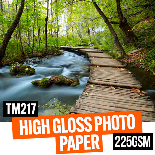 High gloss multi-layered photo grade paper 225gsm 36" x 30 meter roll