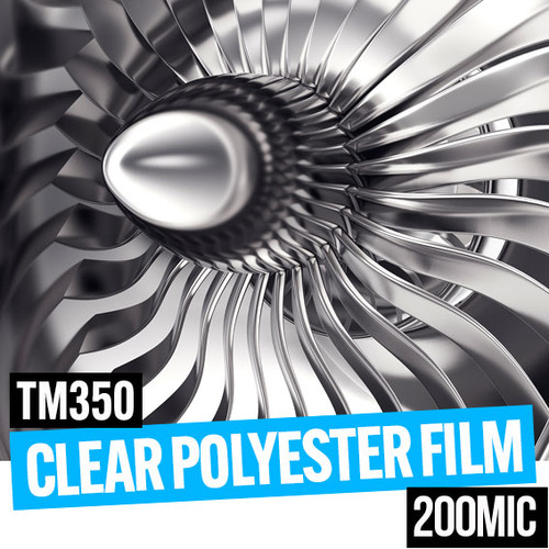 Clear Polyester Film 200mic 1000mm x 50m