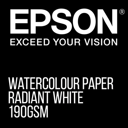 Epson radiant white water colour paper 190gsm A3+ 20 sheet pack