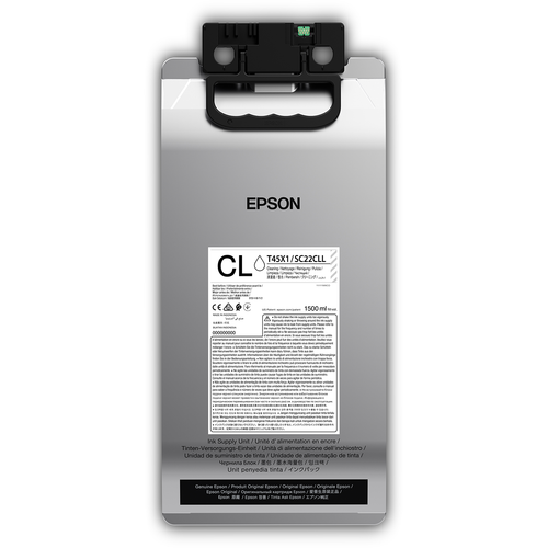 Epson RS cleaning liquid T45X100 1500ml for SC-R5000 and R5000L printers.