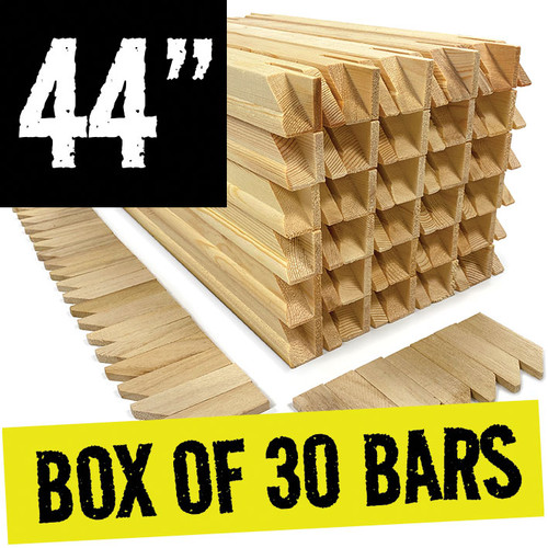 Stretcher bars for canvas prints 38 mm x 28 mm 44 inch - box of 30