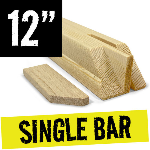 Single 12 inch stretcher bar 38 mm x 28 mm for canvas frames