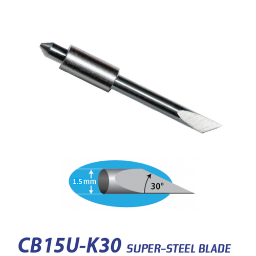 Graphtec 1.5mm 30 degree Supersteel blade for thicker media