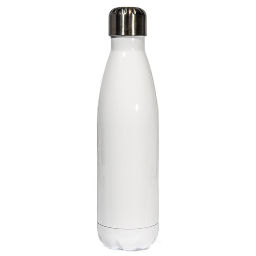 Dye sublimation blank, white stainless bowling bottle 500ml - pack of 10