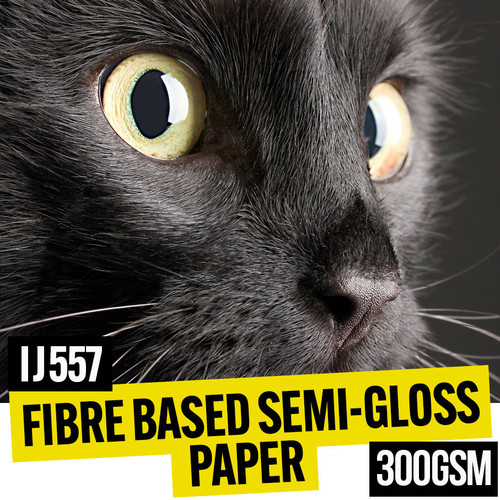 A4 free sample of 290gsm fibre based semi-gloss photo & fine art paper.
