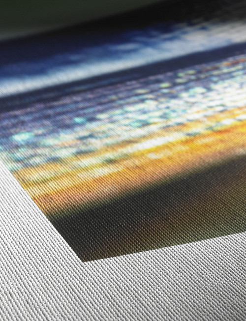 Hahnemühle Daguerre acid free bright white canvas 400gsm, 17 inches (432 mm) wide x 12 metres long roll. MPN: 10643489.