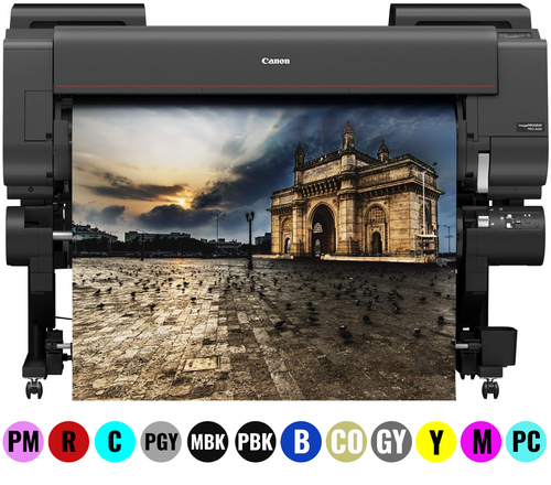 New for 2024 Canon's 12 colour 44 inch wide format printer with 11 new colours imagePROGRAF PRO 4600 photo printer.