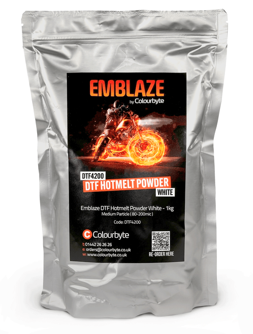 Emblaze DTF Adhesive Hotmelt Powder White 1kg