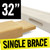 32 inch single cross brace 18 mm x 38 mm for canvas frames