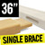 36 inch (91.44 cm)  single cross brace 18 mm x 38 mm for large canvas frames.