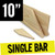 10 inch single bar stretcher bar 18 mm x 38 mm for canvas frames