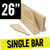 Stretcher bar for canvas prints 38 mm x 35 mm 26 inch, single bar