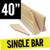 Stretcher bar for canvas prints 38 mm x 35 mm 40 inch, single bar