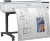 Epson SureColor SC-T5100 Wireless 36" printer with stand viewing from an angle