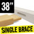 38 inch single cross brace 38 mm x 28 mm for canvas frames