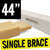 44 inch single cross brace 38 mm x 28 mm for canvas frames