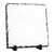 Dye sublimation printing blank - satin white coated black photo slate 19 cm x 19 cm