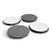 Natural slate photo coaster round  9cm  sublimation blank with white polymer surface - back
