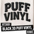 Black 3D Puff PU Heat Transfer Vinyl 500mm x 25m