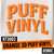Orange 3D Puff PU Heat Transfer Vinyl 500mm x 25m