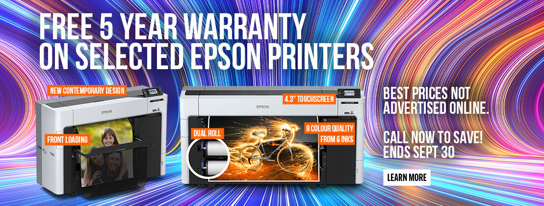 FREE 5 Year Warranty on Selected Epson Printers