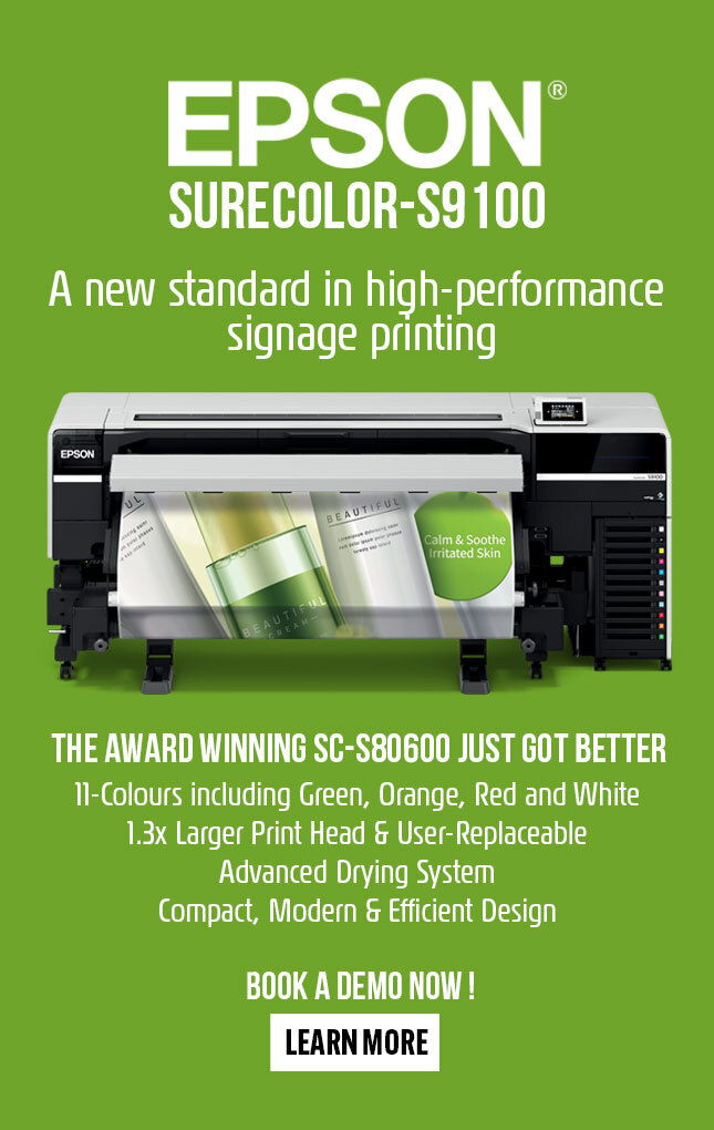 New Epson SC-S9100 A new standard in high performance signage printing