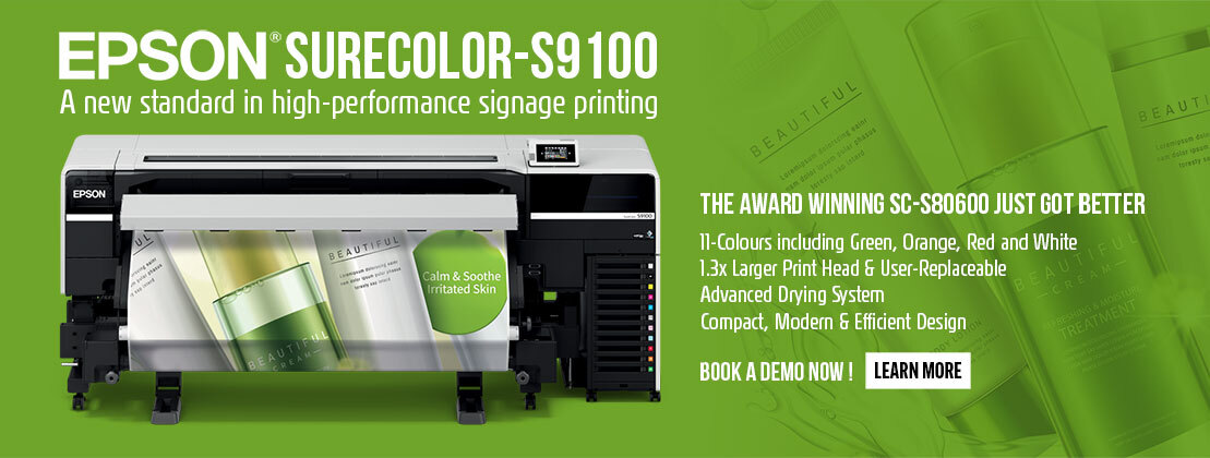 New Epson SC-S9100 A new standard in high performance signage printing