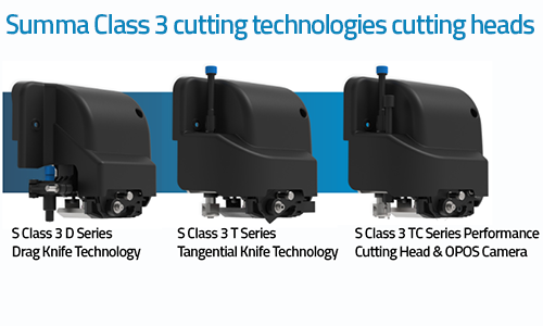 Summa Class 3 cutting technologies cutting head options