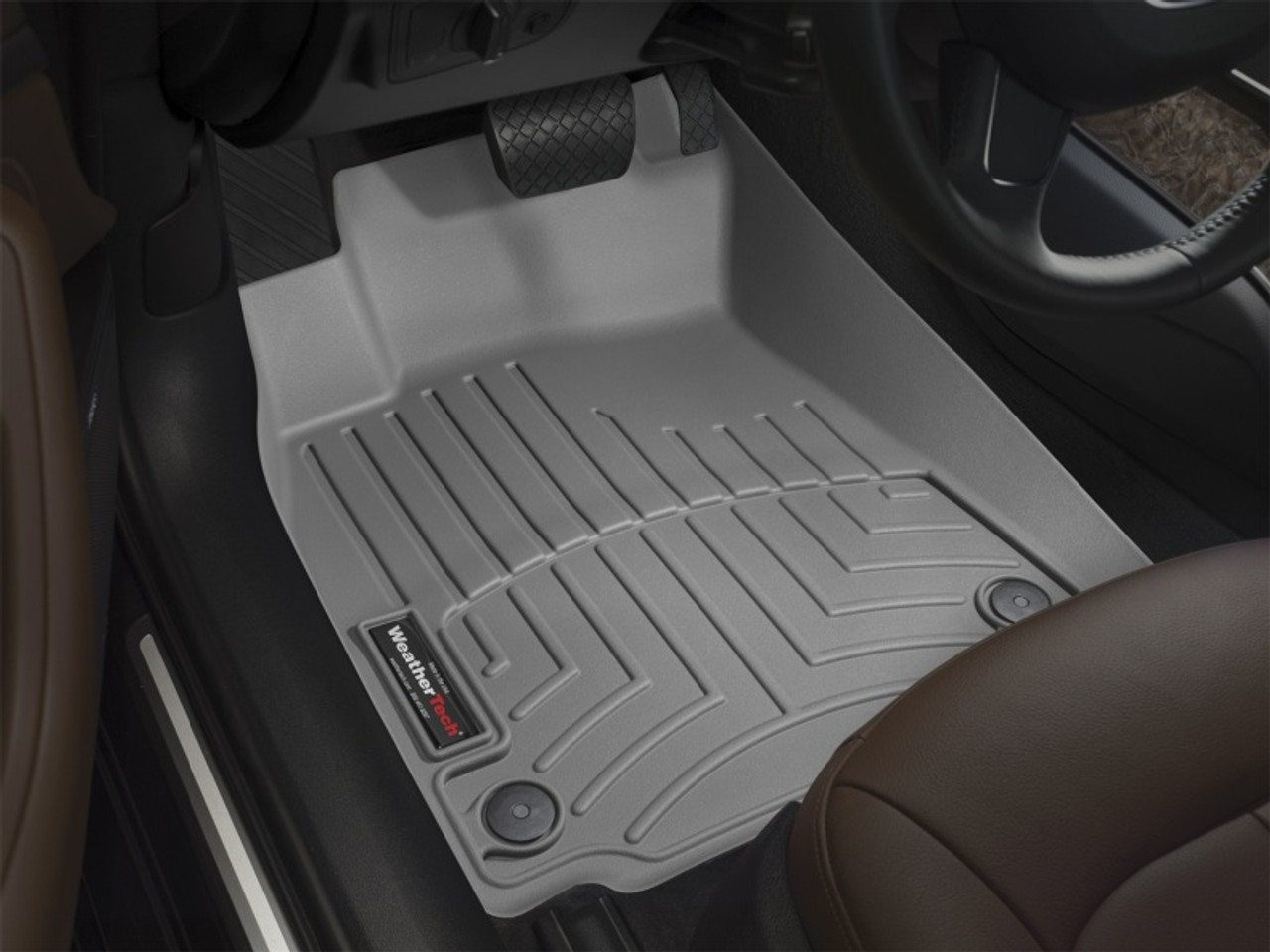 WeatherTech 12-13 Ford Mustang Front FloorLiner Grey 464681 Carroll  Shelby Racing