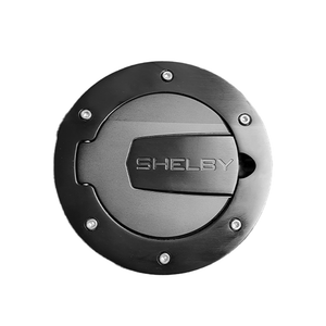 10-14 Shelby Fuel Door (Anodized Black)