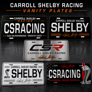 Carroll Shelby Racing Vanity Plates