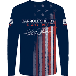Carroll Shelby Racing Sublimated American Flag Shirt
