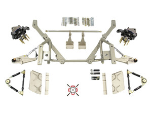 CorteX 2005-2014 Mustang Double A-Arm SLA Front Suspension System with Radial X Spindles