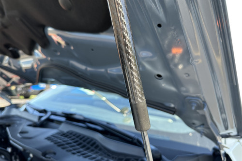 2024+ Ford Mustang Redline Tuning QuickLIFT Carbon Fiber Sleeves for OEM Gas Strut