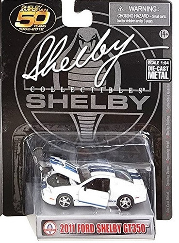 2011 Ford Shelby GT350 White w/ Blue Stripes
