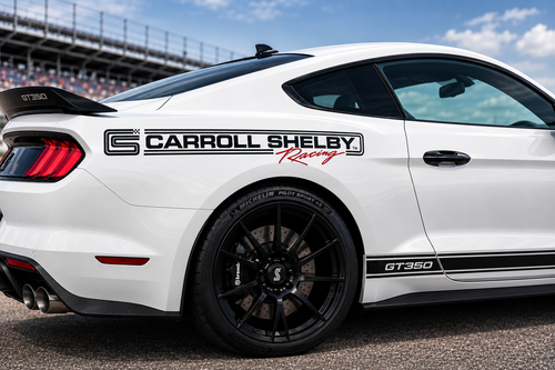 Carroll Shelby Racing Quarter Panel Decals (Pair)