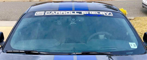 Carroll Shelby Racing Windshield Banner
