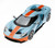 2019 Ford GT Light Blue with Orange Diecast