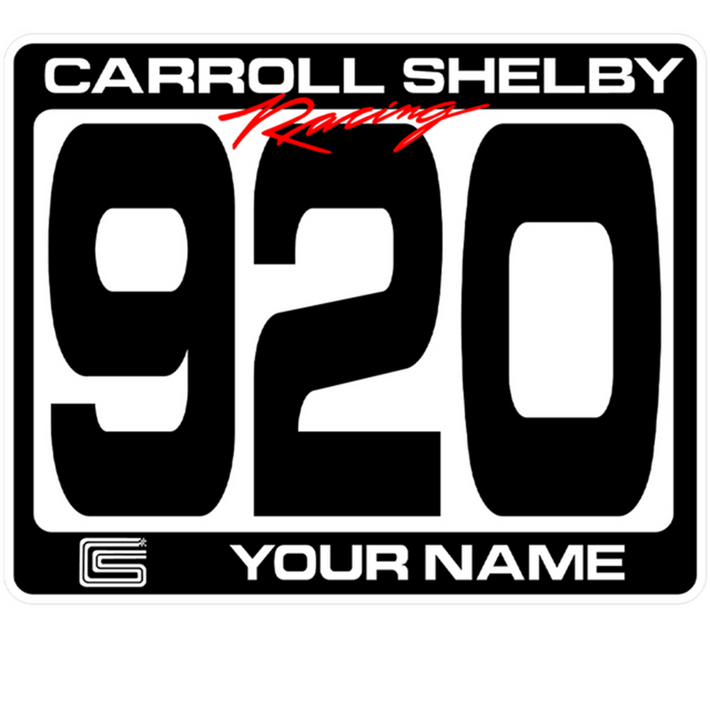 Shelby Race Inspired Number Decals (2 Blocks and 1 Round)