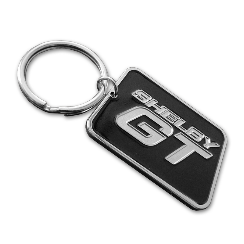 Shelby Round Metal Keychain