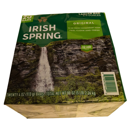 Irish Spring 20 Bar Original Soap Pack Bulk.
